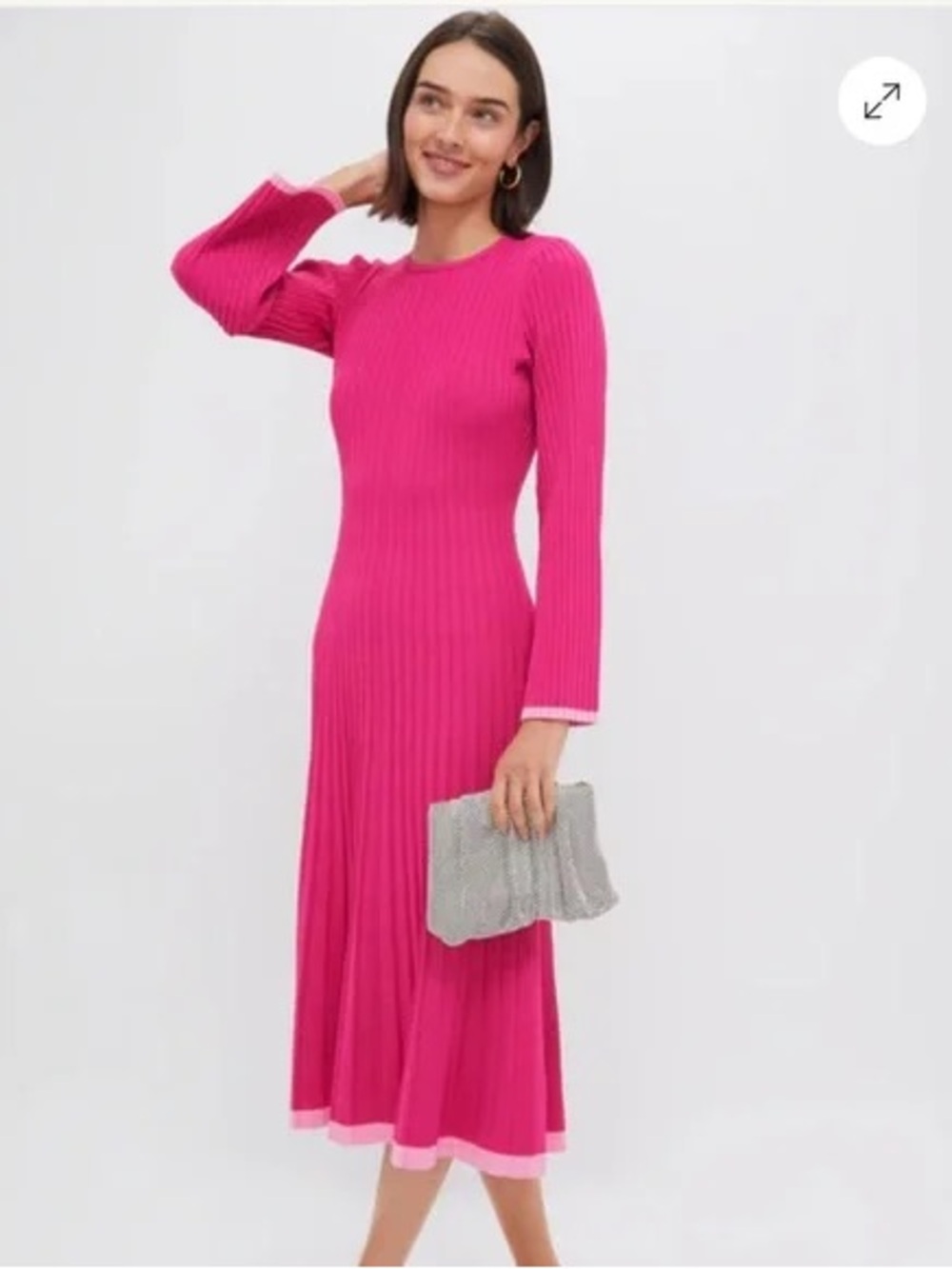 Tuckernuck Hyacinth House
Kiera Hot Pink Knit Midi Dress XS NWT